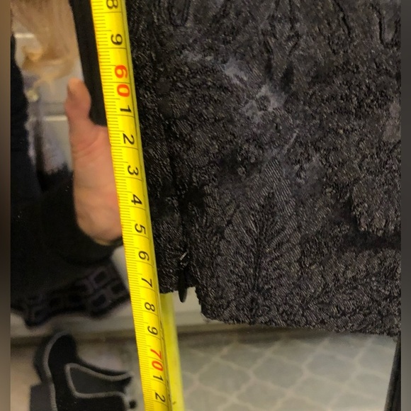 Dolce  & Gabbana large 10-12 black brocade dress pants flat front zip ankle - Picture 12 of 16